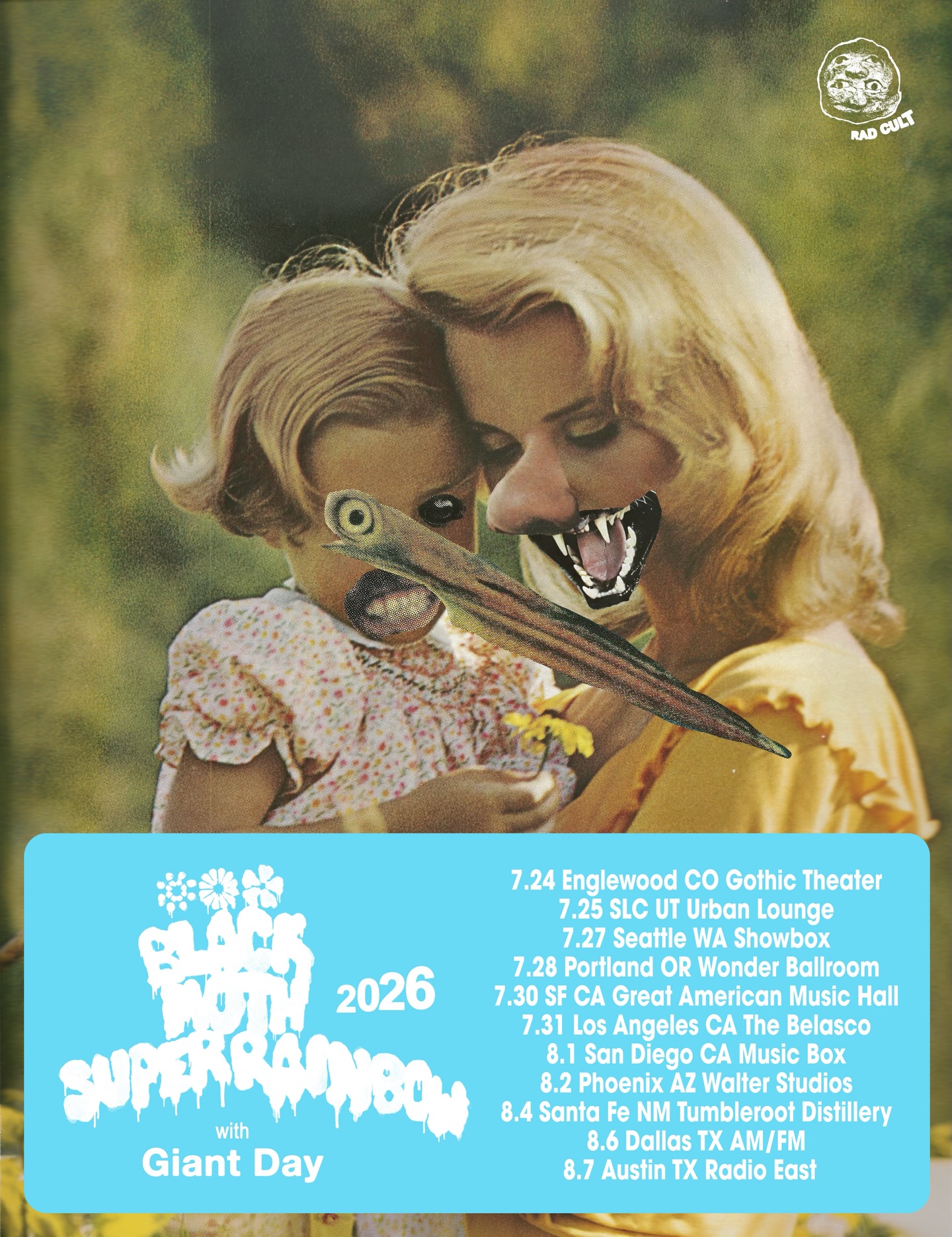 Black Moth Super Rainbow Soft New Magic Dream Tour Poster