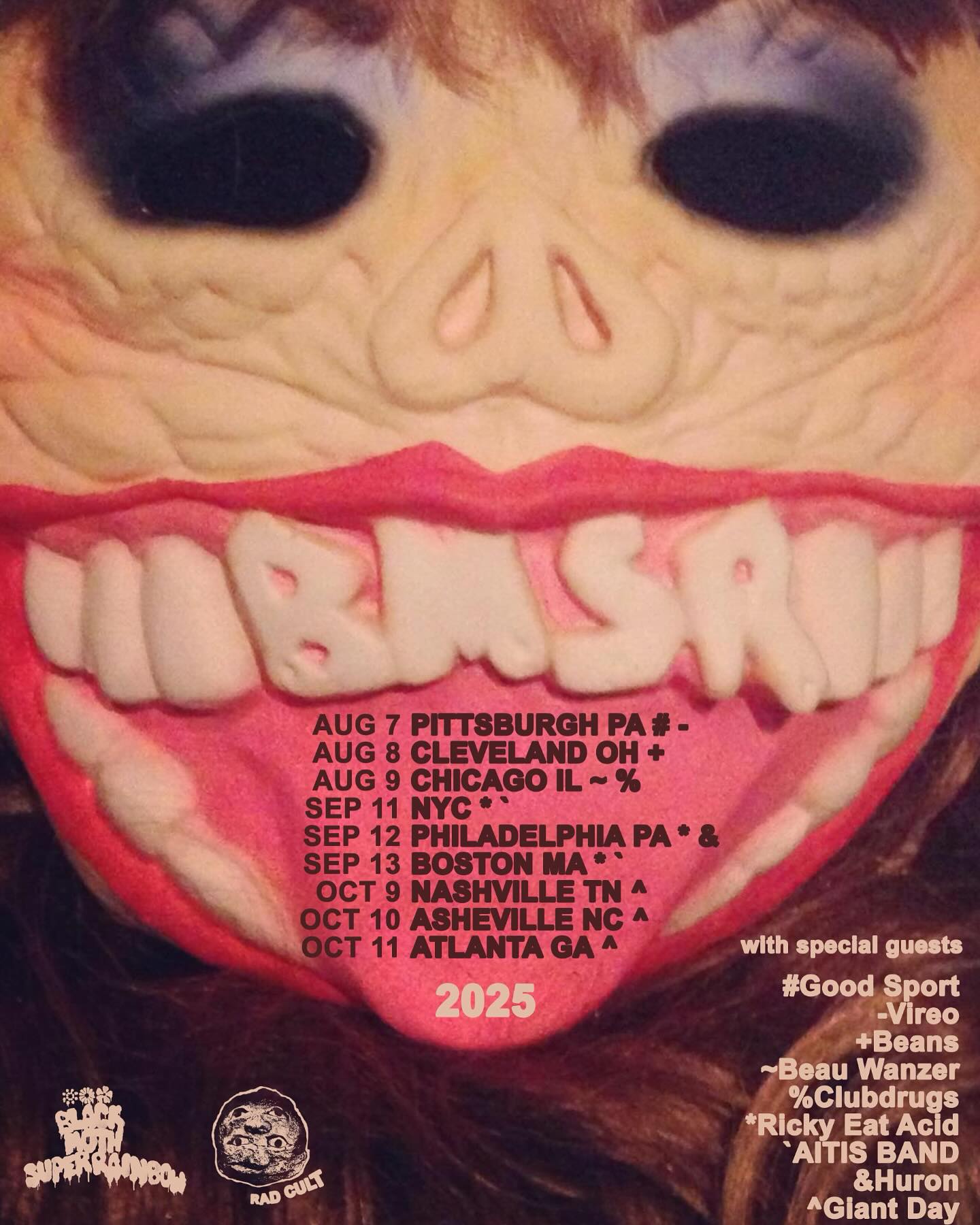 Black Moth Super Rainbow Soft New Magic Dream Tour Poster 2025
